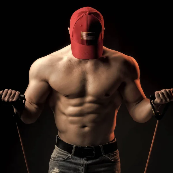 Formazione uomo muscolare — Foto Stock