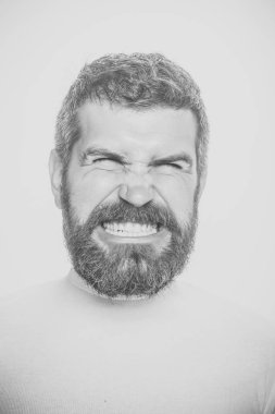 Hipster korkmuş yüz.