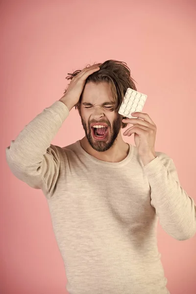 Drogas y antidepresivos, insomnio . — Foto de Stock