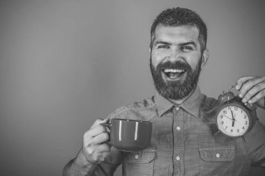 hipster süt Kupası, zaman, kopya alanı ile