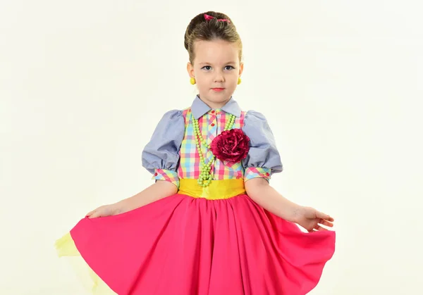 Moda y belleza en estilo pinup, infancia. moda y estilo retro — Foto de Stock