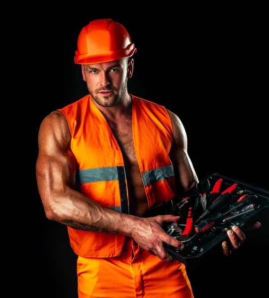 Homem Construtor Durante O Conceito De Trabalho PNG , Tijolo