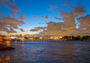 Miami 'deki Cruise terminalinin panoraması.