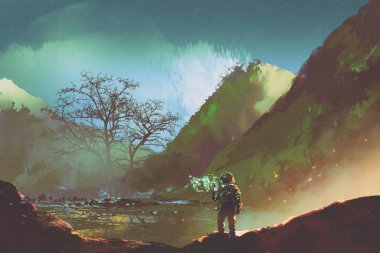  gezegende yaşayan şeyler keşfetmek astronot