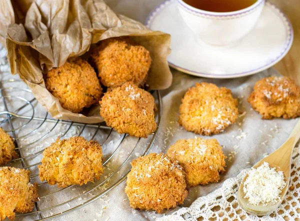 Kokosnoot macaroon cookies — Stockfoto