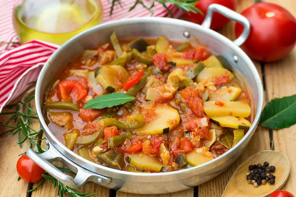 French Provencal stewed vegetable dish Ratatouille — Stock Photo, Image