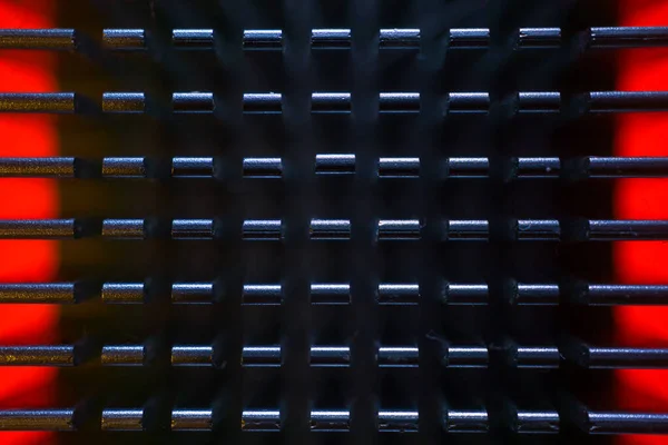 Kırmızı ışıkları olan metalik arkaplan