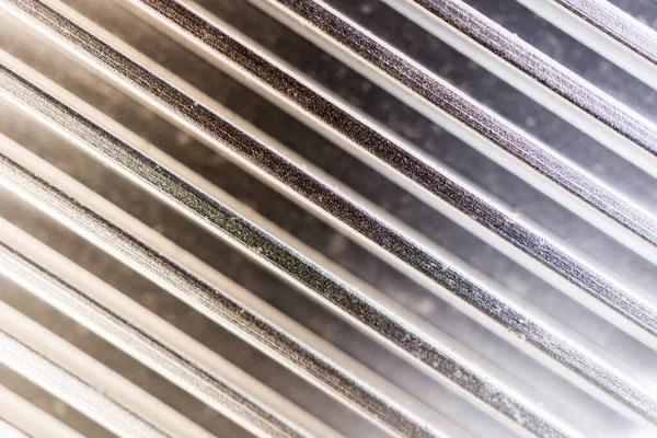 Líneas Aluminio Corrugado Textura Brillante Metal Fondo Metálico Concepto Macro —  Fotos de Stock