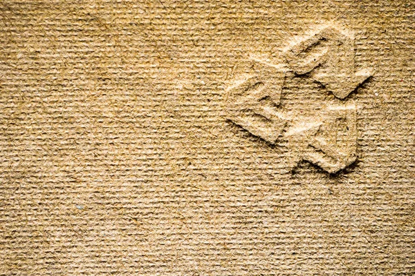 karton geri dönüşüm simgesi doku kopyalama ve yapıştırma alanı