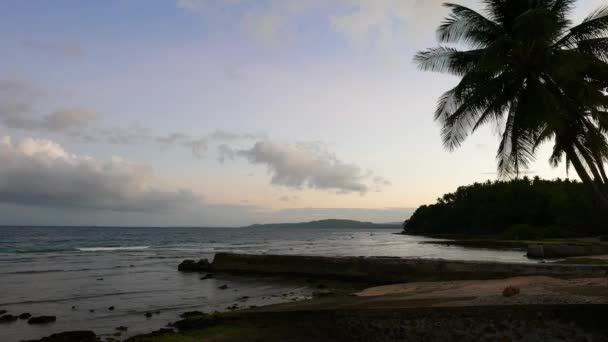 Peaceful Morning Video Alegria Shores Cebu Island Philippines — Stock Video