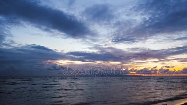 Sunrise Odpływu Wideo Dumaguete City Shores Negros Oriental Filipiny Wiele — Wideo stockowe