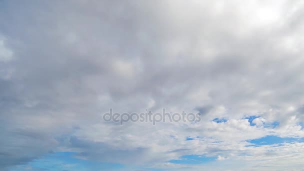 Video Lapso Tiempo Que Muestra Movimiento Transformación Diferentes Tipos Nubes — Vídeos de Stock