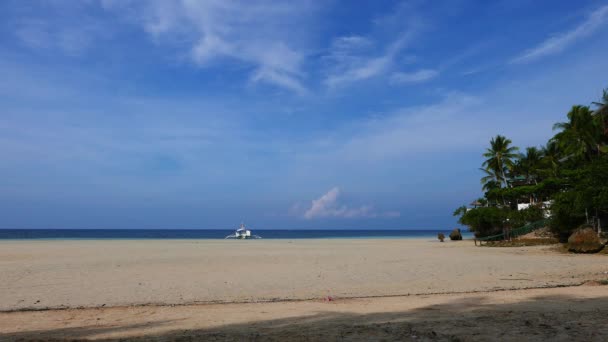 Morning Clip White Sand Beaches Camotes Island Volcanic Coastline Covered — Stock Video