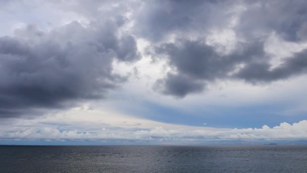 Tiro Alto Das Costas Ilha Siquijor Mostrando Vista Oceano Sob — Vídeo de Stock