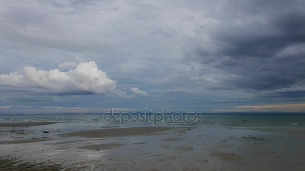 Upływ Czasu Wideo Pięknych Piaszczystych Plaż Mieście Bantayan Island Zrobione — Wideo stockowe