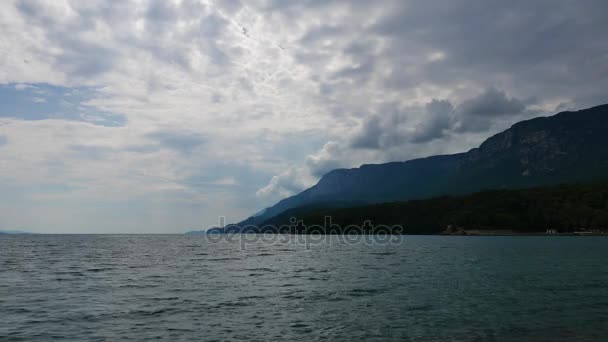 Blick Auf Die Küste Von Akyaka Golf Von Gokova Mugla — Stockvideo