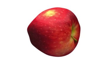 Beyaz arka plan üzerinde dönen bir 