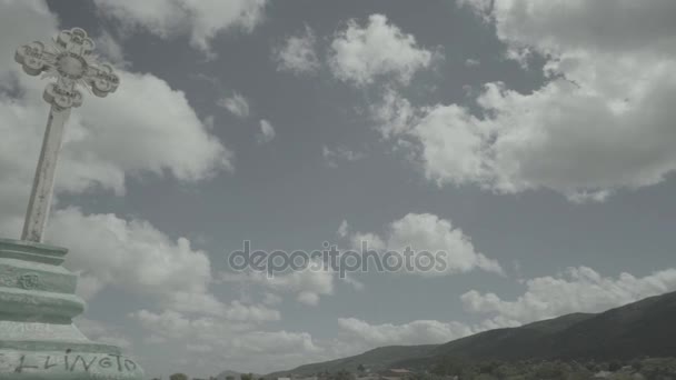 Vista del símbolo Fulnio village - Brasil — Vídeos de Stock