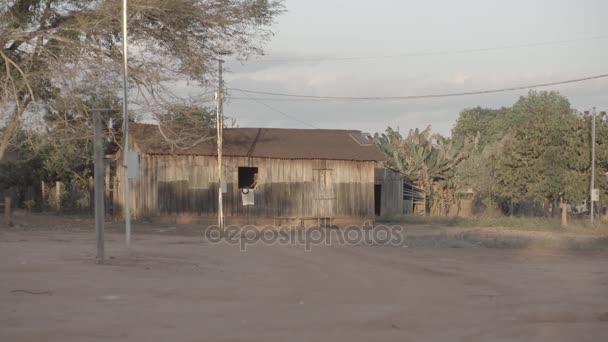 Veduta della casa indigena Myky - Brasile — Video Stock