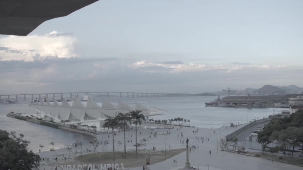Panoramatický pohled z olympijského města - Brazílie Royalty Free Stock Video