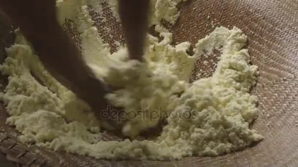 Sifting manioc mass with a sieve - Amazon -  Brazil — Stock Video