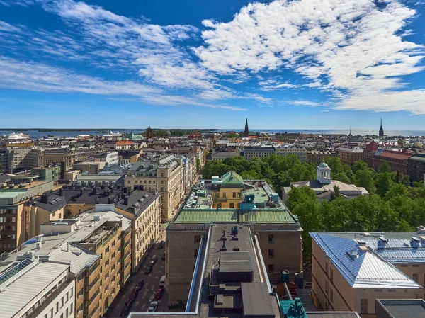 Panorama Helsinki Depuis Point Élevé Centre Ville Été — Photo