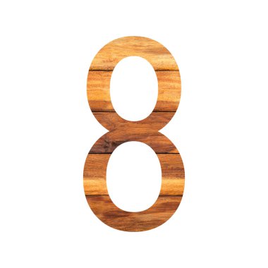 Sayı 8 (sekiz) alfabesi