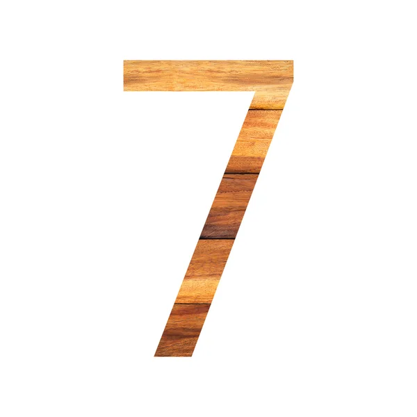 Number 7 ( seven ) alphabet — Stock Photo, Image