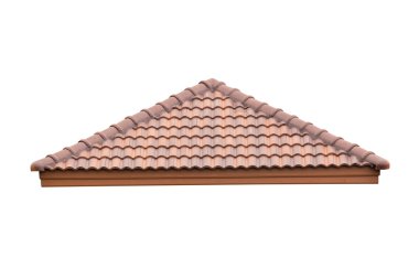 Beyaz arka plan üzerinde çatı