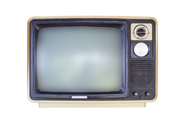 白の古い televition — ストック写真