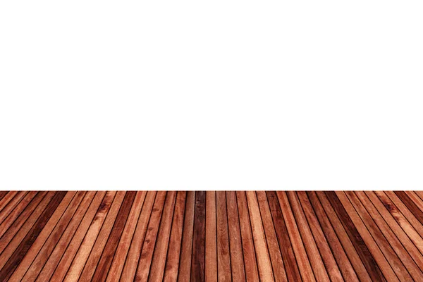 Wood table top on white background — Stock Photo, Image