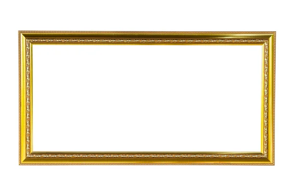 经典的木框上白色孤立 — 图库照片