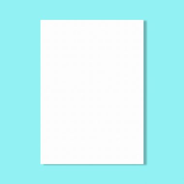 mavi duvar beyaz kağıt levha