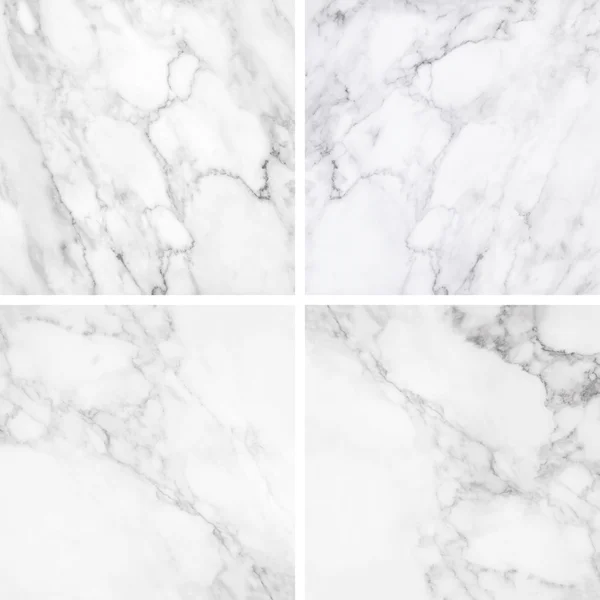 Collection of white marble texture and background. — Stock Photo, Image