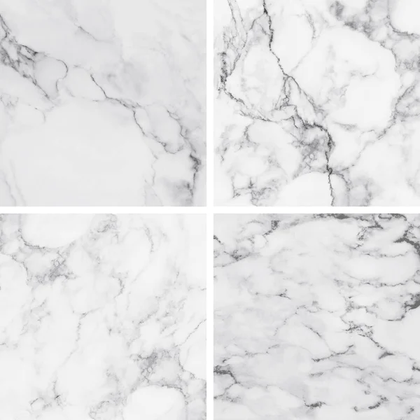 Collection of white marble texture and background. — Stock Photo, Image