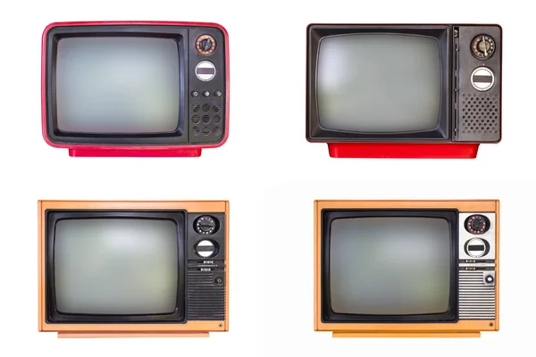 Televisión antigua en blanco — Foto de Stock