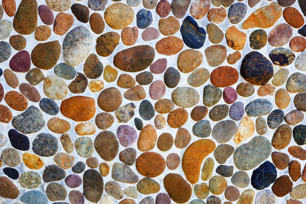 Pebble stone floor tile texture