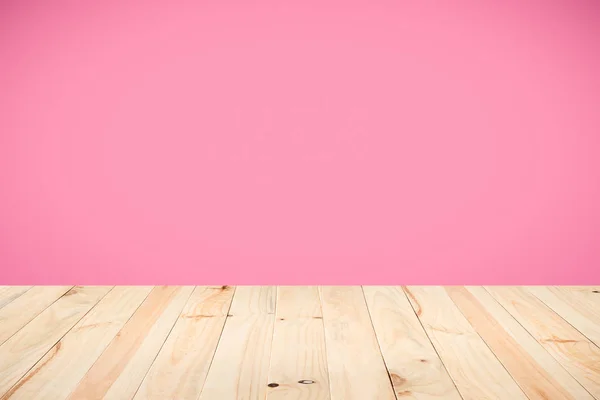 Interior vintage com parede rosa — Fotografia de Stock