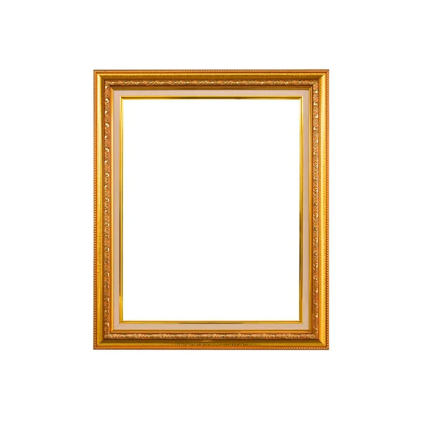 Classic wooden frame isolated on white — Stock Photo, Image