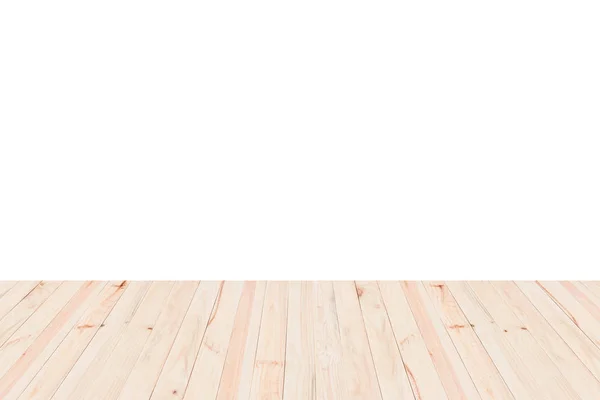 Wooden floor isolated on white background. — Stock Photo, Image