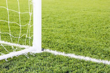 Çim alan futbol gol.