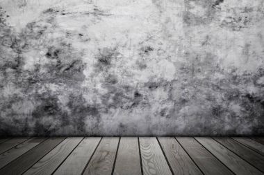 Grunge iç çıplak beton duvar ile