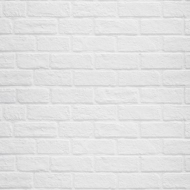 Doku ve arka plan beyaz tuğla duvar.