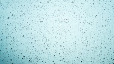 Yağmur su damlası camına