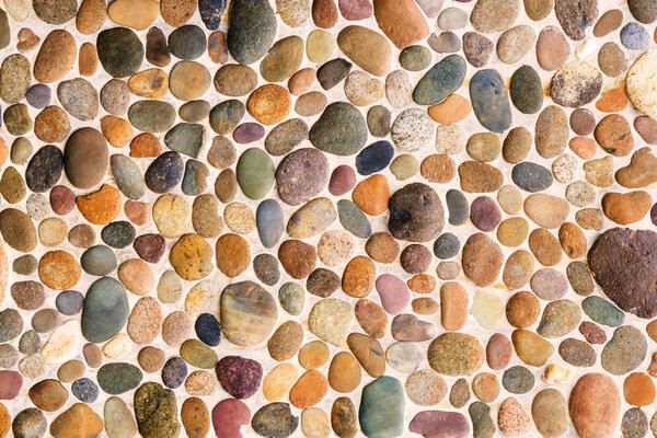 Pebble stone floor tile texture