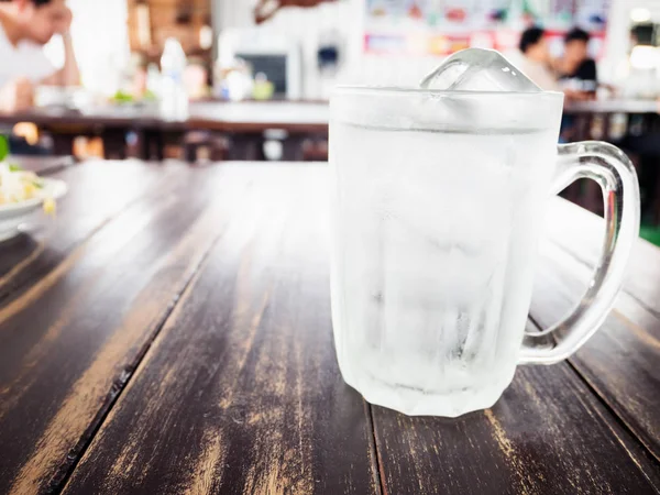 Water glass on the table — Stock Photo, Image