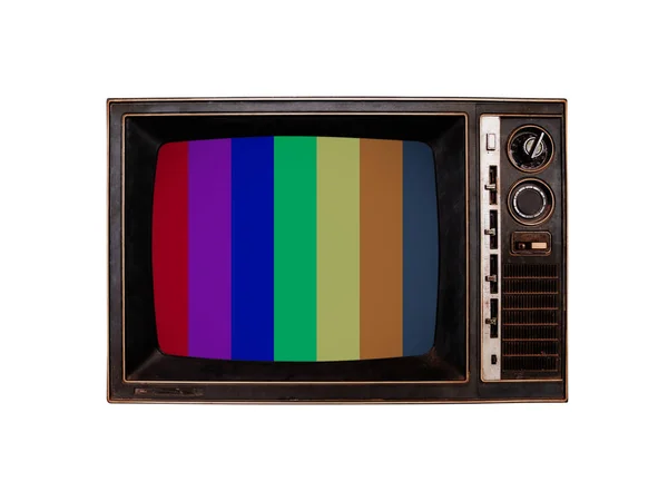 Televisión antigua en blanco — Foto de Stock