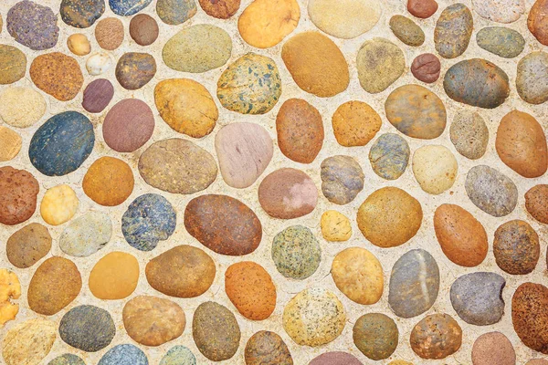 Pebble stone floor tile texture — Stock Photo, Image