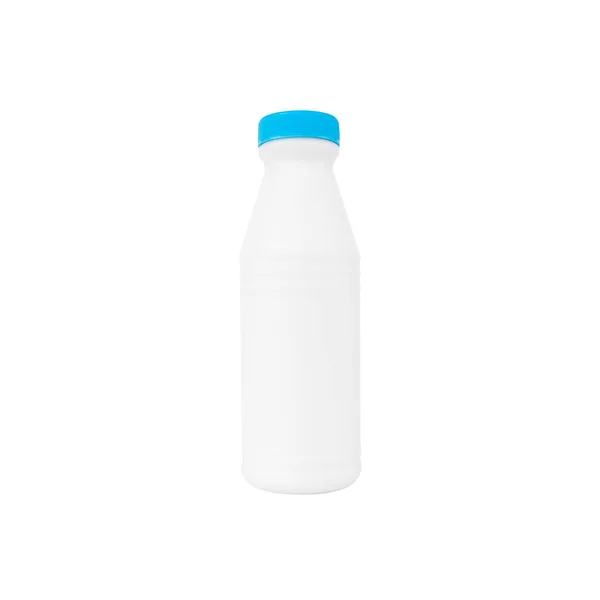Láhev mléka izolované na bílém — Stock fotografie