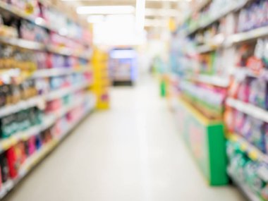 Süpermarket mağaza arka plan bulanıklık